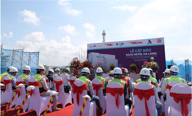 Topping out of the 5th Sojo Hotels in Ha Long city.